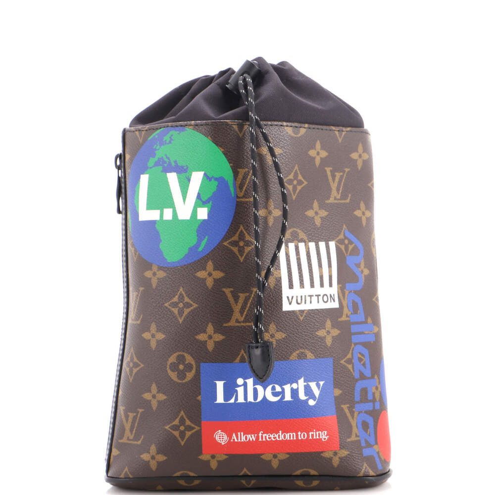 Louis Vuitton Chalk Sling Bag Limited Edition Logo Story Monogram Canvas